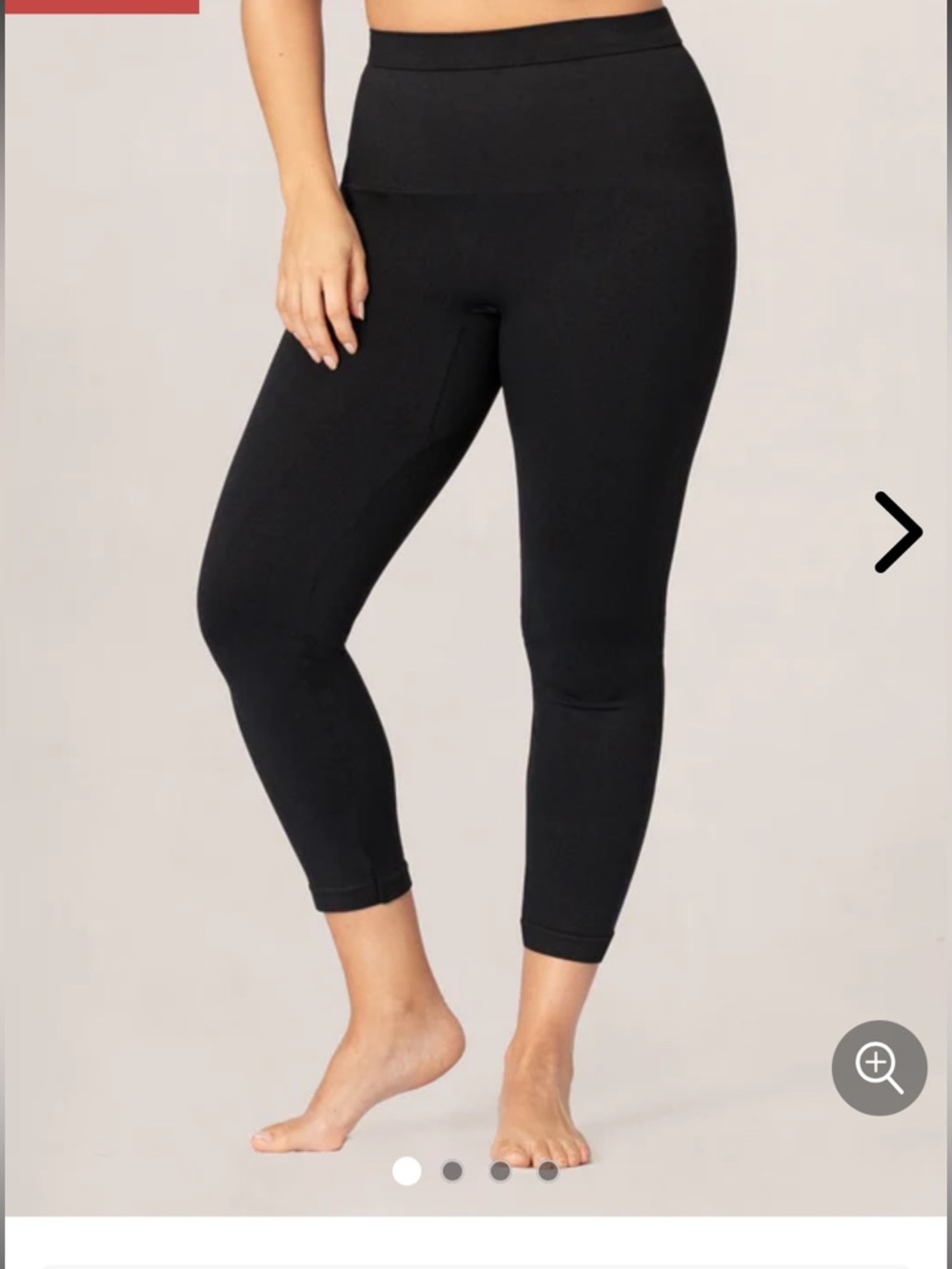 Shapermint Black High-Waist Capri Leggings